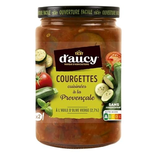 Découvrez les Courgettes Cuisinées à la Provençale D'Aucy - 380g