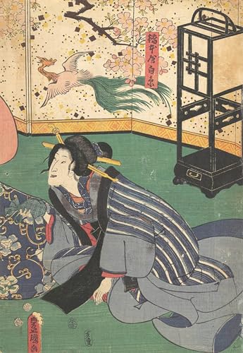 Tableaux Utagawa Kunisada grand format pour sublimer une décoration murale de chambre moderne