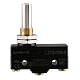 Baomain Micro Limit Switch Panel Mount Long Plunger LZ15-GQ8-B Momentary 15A Micro Push Button Switch UL CE Listed