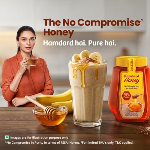 Image of Hamdard Honey with No Sugar Adulteration | Natural Immunity Booster | For Fitness & Health | 100% Indigenous | Rich in Antioxidants & Minerals 50 gm