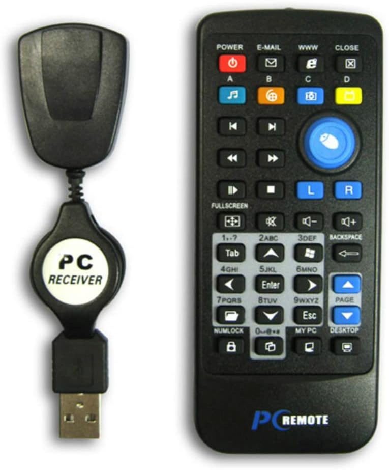 IR HTPC Wireless Mouse Remote Control Controller USB Laptop PC Wireless ...