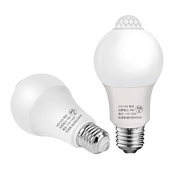 人感センサー付きLED循環灯 E26 60W相当 慧光 LED電球 人感センサー付 E26 60W相当 センサーライト 自動