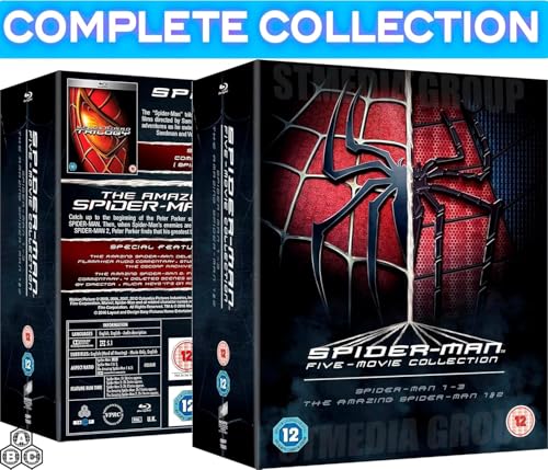 Image of Spider-Man 5‑Movie Complete Collection - (Spider-Man 1-3, Amazing Spider-Man 1&2 / Special Features + Deleted Scenes) [Blu-ray] [Region Free]