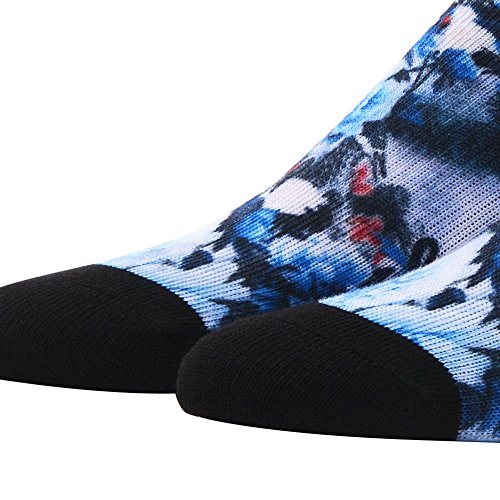 Crazy Athletic Crew Socks For Men, Meikan Colorful Novelty Unique Cool Art Pattern Printed Socks,3 Pairs Color 9,One Size #TOP6