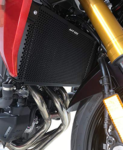 MT09 Motorcycle Radiator Grille Guard Cover Aluminum Alloy Protector for Yamaha MT 09 MT09 MT-09 2017 2018 2019 MT-09 SP 2017-2019(BLACK) - Thumbnail 2