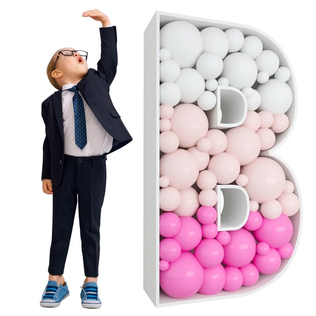 5.2 Mosaik-Buchstaben für Luftballons, Blumen- und LED-Dekor-Kt-Rahmen, ideal für Partys und Feiern