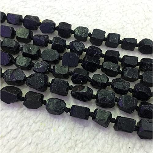 Tourmaline noire naturelle en perles mates pour créer vos bijoux de lithothérapie