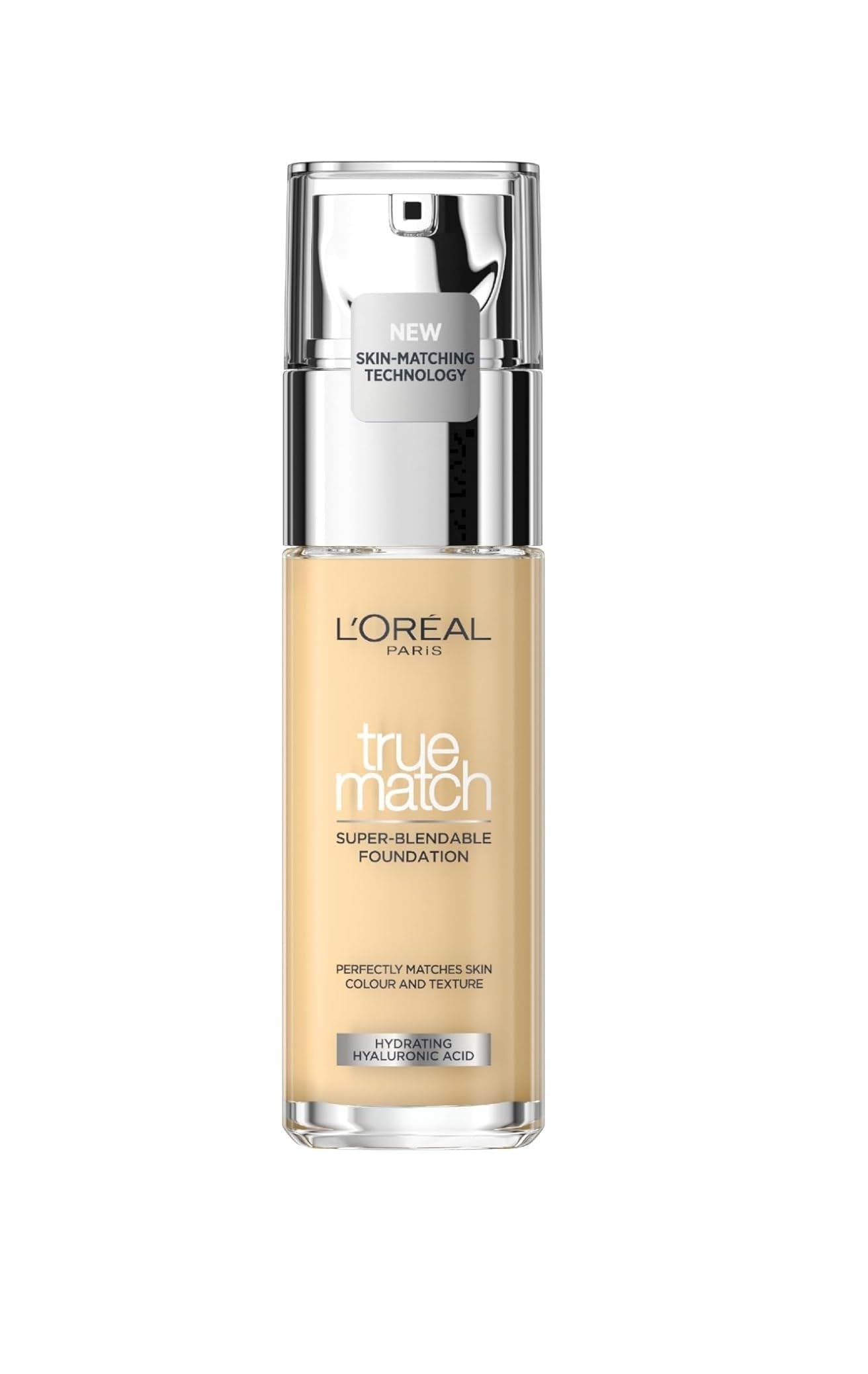 L'Oreal Paris True Match Liquid Foundation with Hyaluronic Acid 30ml and SPF (Various Shades) 1C