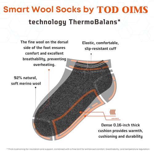 Image of 92% Merino Wool Socks Crew Cozy Heavyweight Home Travel Outdoor Super- Soft Socks, 100% Made in Mongolia