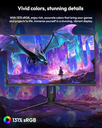 Image of Pixio PX277 PRO 27 inch 165Hz Refresh Rate WQHD 1440p Resolution Fast IPS Panel 1ms GTG Response Time USB Type C Display Port and 65W Charging Adjustable Stand AMD FreeSync Premium HDR Gaming Monitor