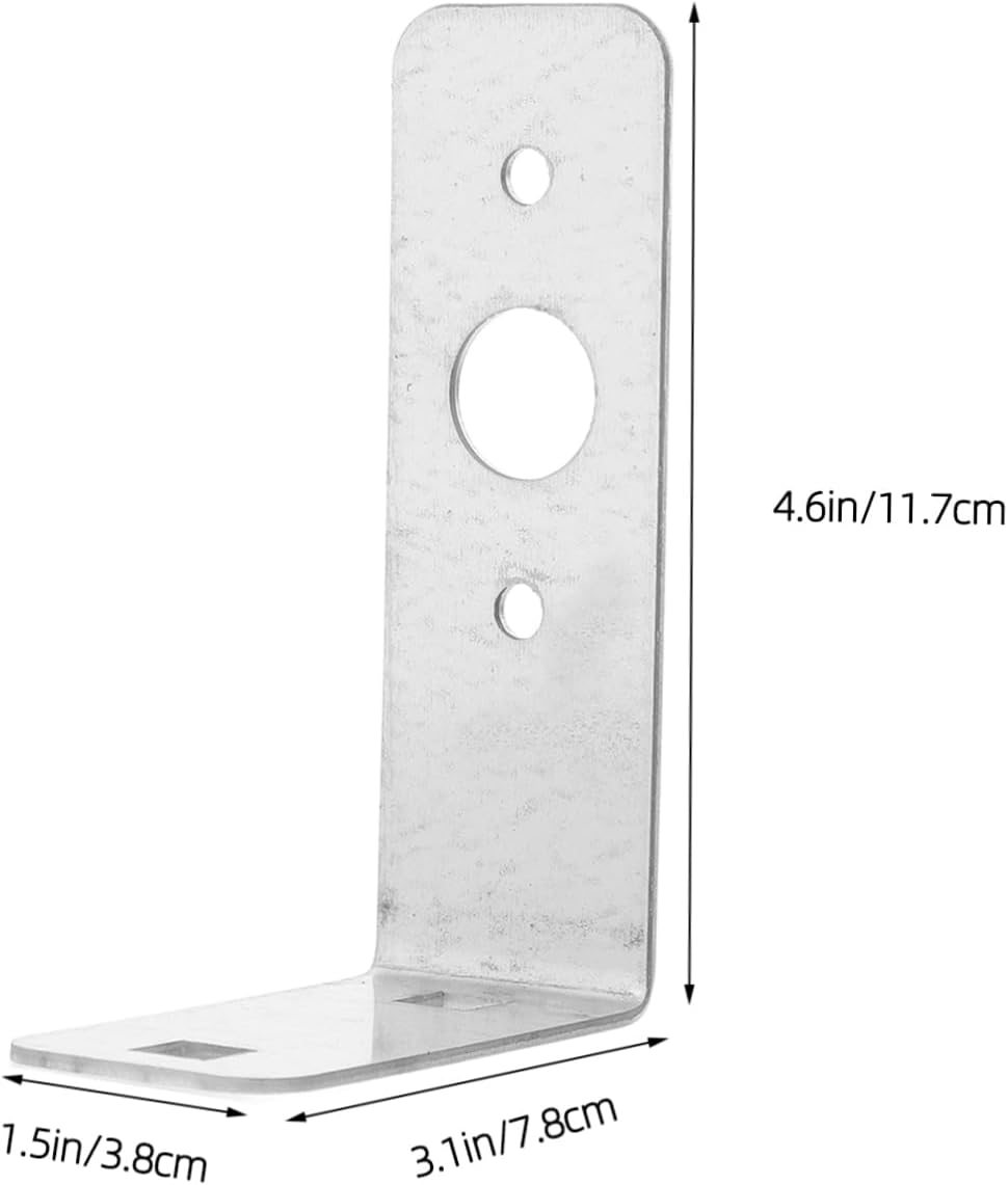 UPKOCH 4pcs L-Shaped Trailer Tail Light Brackets 90 Degree Galvanized Steel Mounting Brackets for Boat Trailer Lights LED Rear Compatible Garage Door and Equipment