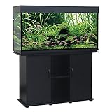 Delta Queen Collection Rectangular Aquarium and Stand, Black, 75-Gallon