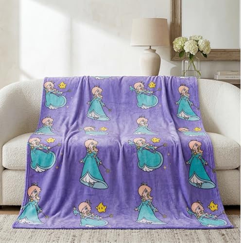 Super Mario Rosalina Gaming Kids Bedding Super Soft Plush Throw Blanket 46 in x 60 in (Officially Licensed Product)