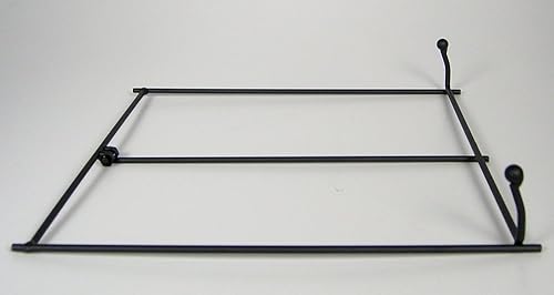 Miniatura 26 de Soportes de exhibición de caballete de metal negro, paquete de 3 caballetes, cada uno mide 6 pulgadas de alto x 6 pulgadas de ancho