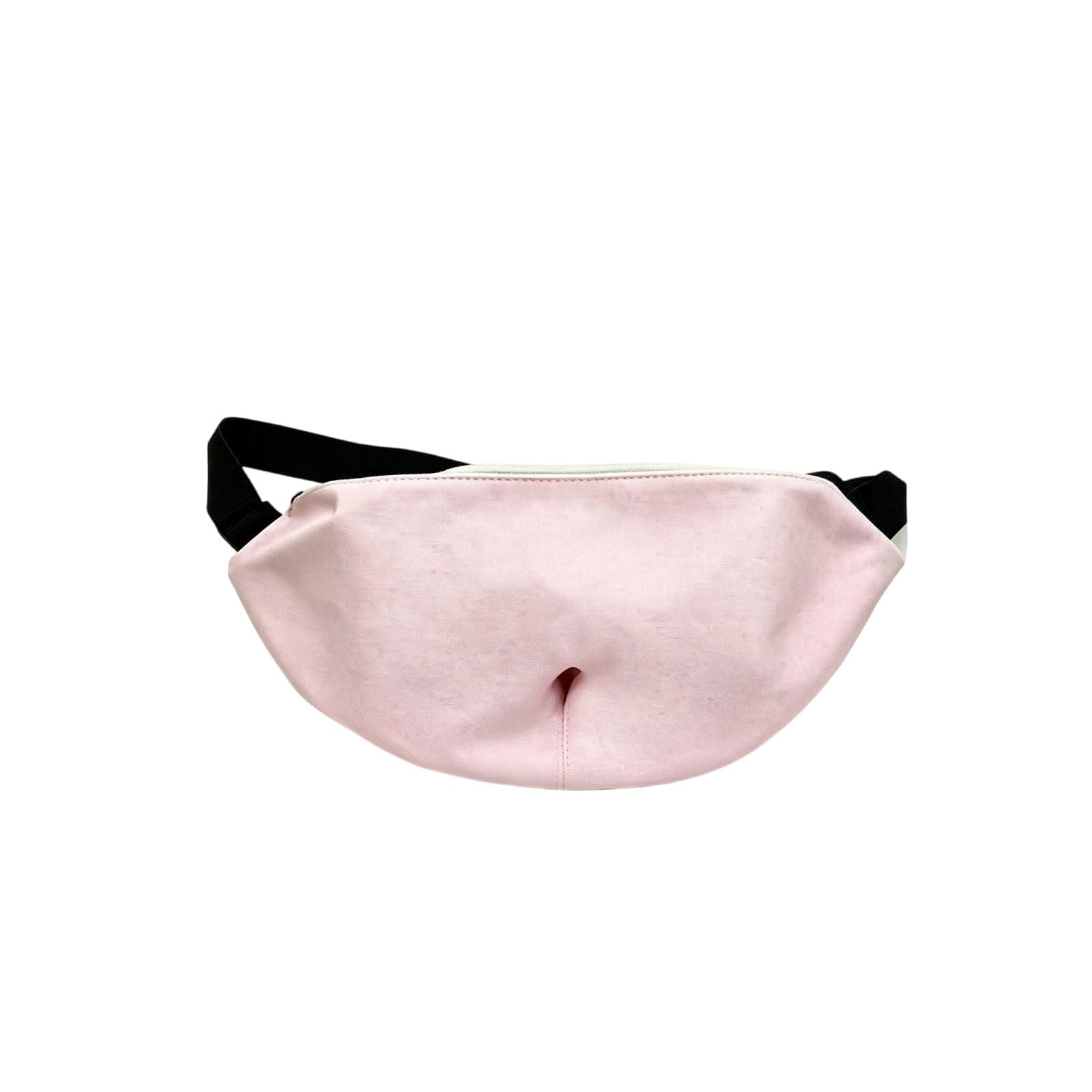 Novelty Belly Waist Bag for Men, Cute Realistic Prop Waist Pouch Purse，#B