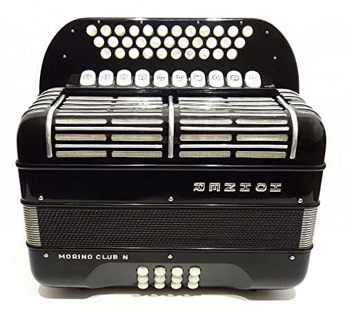 Morino Club N Diatonic Double Cassotto Harmonika made in Germany 2097, incl New Straps, Case, Squeezebox Garmon, Amazing Rich and Deep sound