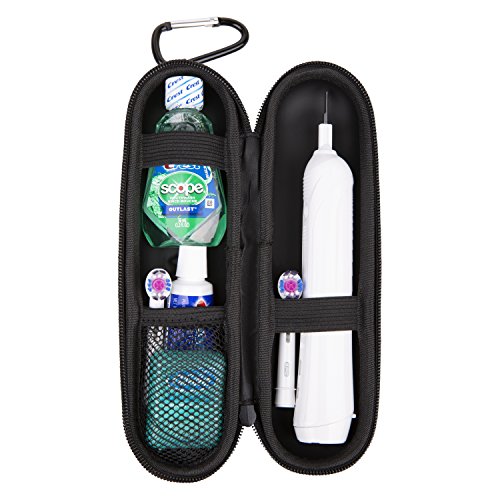 Wilken Electric Toothbrush Case | Universal Travel Case | Compatible with Oral B Pro, Phillips Sonicare and More (Black)