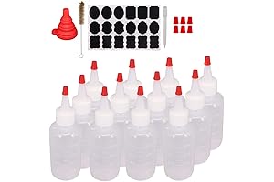 12-Pack Blue Tip Squeeze Bottles