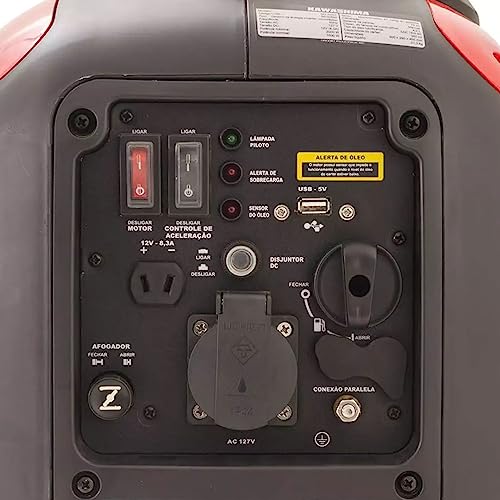 Gerador Energia Kawashima GG 2000i a Gasolina com potência 2,3kW voltagem 220V 4 tempos