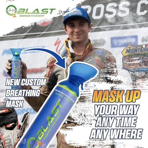 O2 Blast - Pure Oxygen Supplement, Portable Can Filled with 99.99% Pure Oxygen with Custom Breathing Mask, Energy, Performance, Fast Recovery Time, Ideal for High Altitude & Sports - 10L, 3-Pack - Thumbnail 4