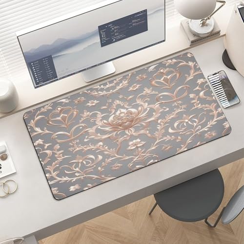 Alfombrilla Grande para Mouse de Goma Rose Gold miniatura 6