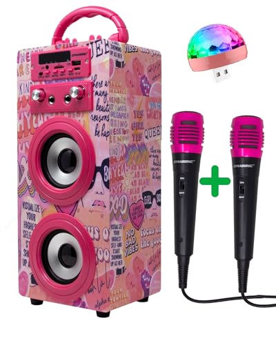 DYNASONIC (3º Generación) Karaoke con microfono, Regalos Originales para niños niña, Juguetes niña (Modelo 20)