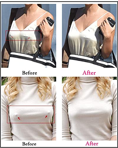 Anzailala 20 Pcs Nipple Covers for Women Disposable Nipple Breast Covers Breast Pasties Comfortable & Sexy Adhesive Satin Petals and Round Pasties(10 Pairs)… - Image 3