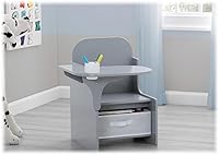 Vista 3 de Delta Children MySize Chair Desk With Storage Bin, Grey