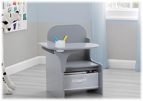 Miniatura 8 de Delta Children MySize - Escritorio con silla y compartimento de almacenamiento, certificación Greenguard Gold, azul marino