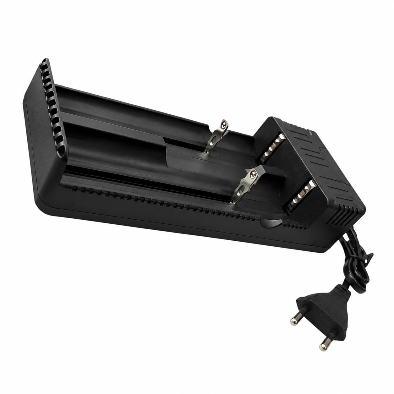 Metapod HD-4314002 Dual Slot Li-Ion Battery Charger | Universal Smart Charger for 18650, 26650, 21700, 14500, 16340 Rechargeable Batteries | LED Charging Indicator | AC 220V-image-36