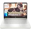 HP Touchscreen Laptop Computer for Home Student Study, 1-Year Office 365, Intel Processor, 14 inch Display, WiFi 6, Bluetooth, Type-C, HDMI, Windows 11 Home S, Pale Gold (4GB DDR4 RAM, 64GB eMMC)