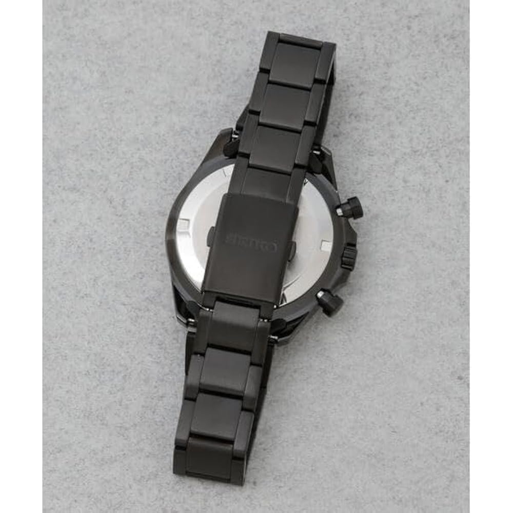SEIKO クロノグラフ 腕時計 ブラック 管理NO　004 Amazon.co.jp: [ナノユニバース] SEIKO／別注セイコー クオーツ
