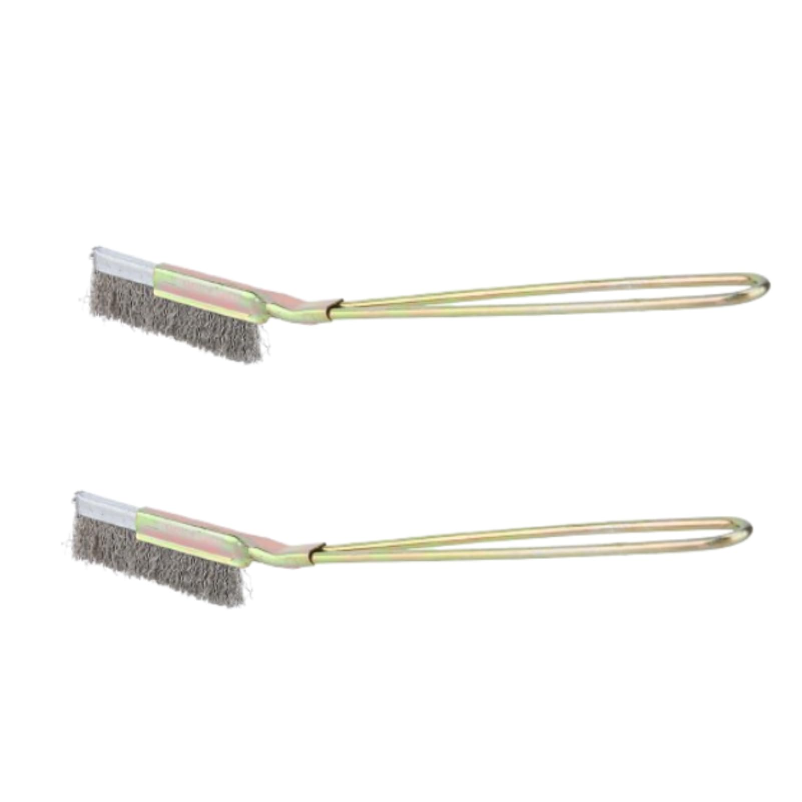 2PCS Bonsai Brush, Straight Head Bonsai Brush Bonsai Curved Head Brush Bonsai Brush with Handle Succulent Plants Cleaning Brushes (#1)