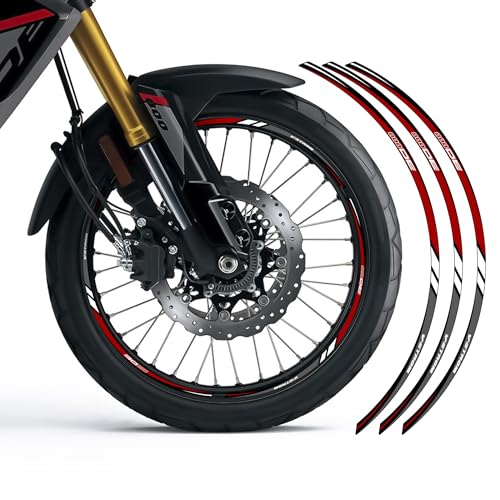 Az Graphishop Felgenaufkleber kompatibel mit Suzuki V-Strom 800DE 2025 Kit für 2 Felgen Motorradzubehör Made in Italy CI-800DE-25 (Dubai Black)