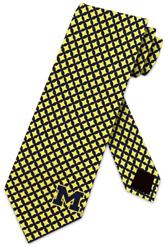 Eagles Wings Michigan Ties Mens Wolverines Diamante Necktie