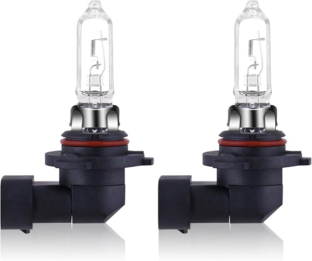 NEWBROWN 9005 HB3 Headlight Bulbs 200% brightness 4300K White 12V/60W HB3 9005 Bulb Halogen Long Life Replacement P20D (9005/HB3, 2 Pack)