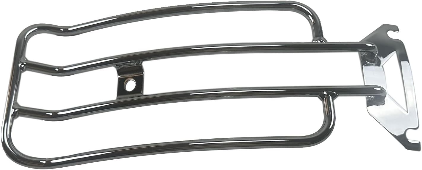Motorcycle Solo Seat Luggage Rack Rear Fender Rack Fits for Harley Touring Electra Glide Road King FLHR 1997-2024 Road Glide 1998-2024 FLTR (Chrome)
