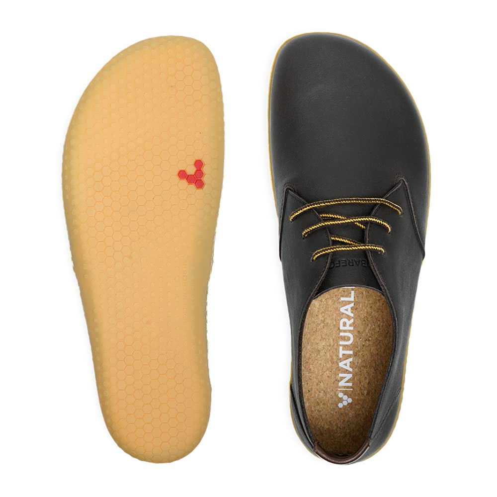 Vivobarefoot Ra Iii Mens Leather Barefoot Oxford Lace Up Shoe