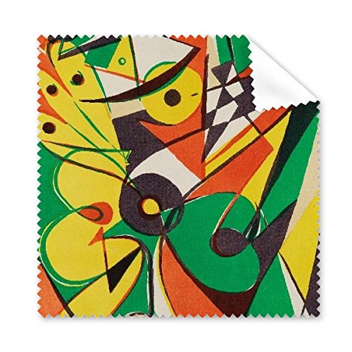 Lunettes tissu chiffon de nettoyage jaune vert écran téléphone 5pcs