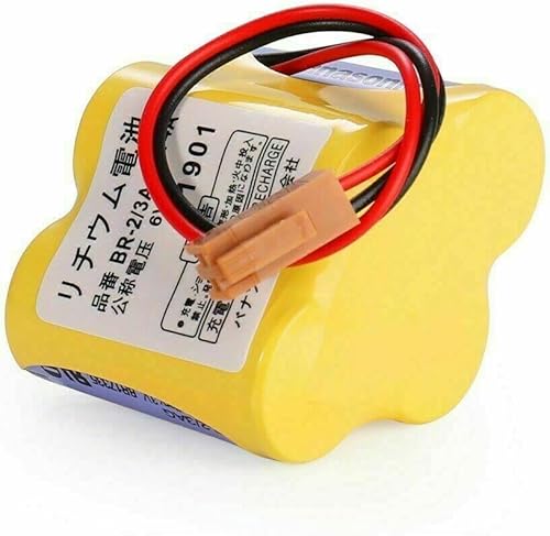 Miniatura 3 de (25 piezas) BR-2/3AGCT4A /A98L-0031-0025 6V 4400mAh Batería de repuesto para FANUC Sistema CNC con enchufe marrón no recargable