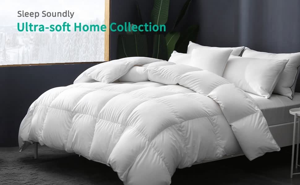9.8 NEWTON Baffle Box Oversized King Comforter 120x132 Down Alternative for All Season,White Quilted Duvet Insert with All Side Corner Tabs Microfiber Silicon Mix 700+ Fill Power Comforter