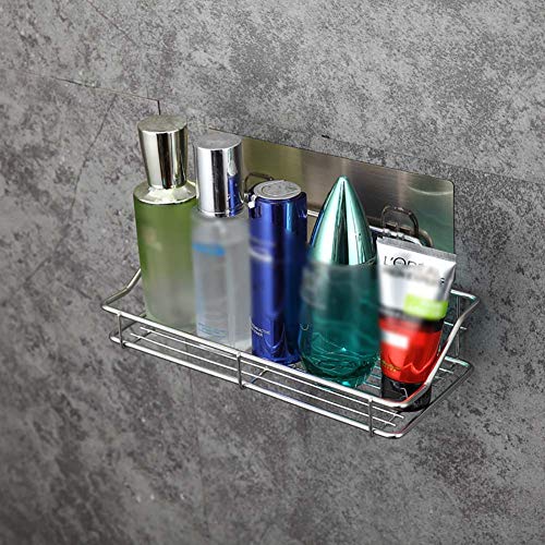 Zhbotaolang Stainless Steel Shower Organiser Basket - Strong Suction Rust Proof Kitchen Bathroom Accessories M #TOP6