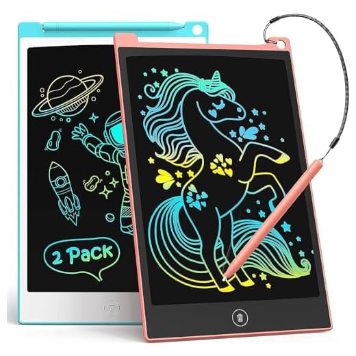 TECJOE LCD Writing Tablet, 8.5 Inch Colorful Doodle Board Drawing Tablet for Kids, Christmas Stocking Stuffers Birthday Gifts Travel Games Toys for Age 3 4 5 6 Boys Girls Toddles