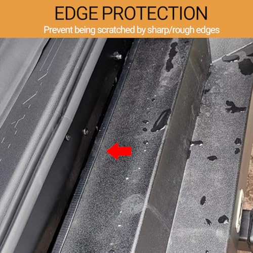 Image of U-Shape Edge Banding - Fits 4 /5 inch Edge, Rubber Trim for Sharp /Rough Surfaces, Veneer, Sheet Metal, Tables, Cars, Trucks, Boats & More - 5FT