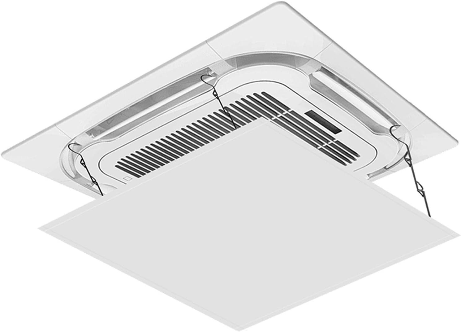 Deflectores de aire for ventilación techo, Deflector, Instalación colgante, Tela Oxford, for acondicionado central(60x60cm/24x24in)