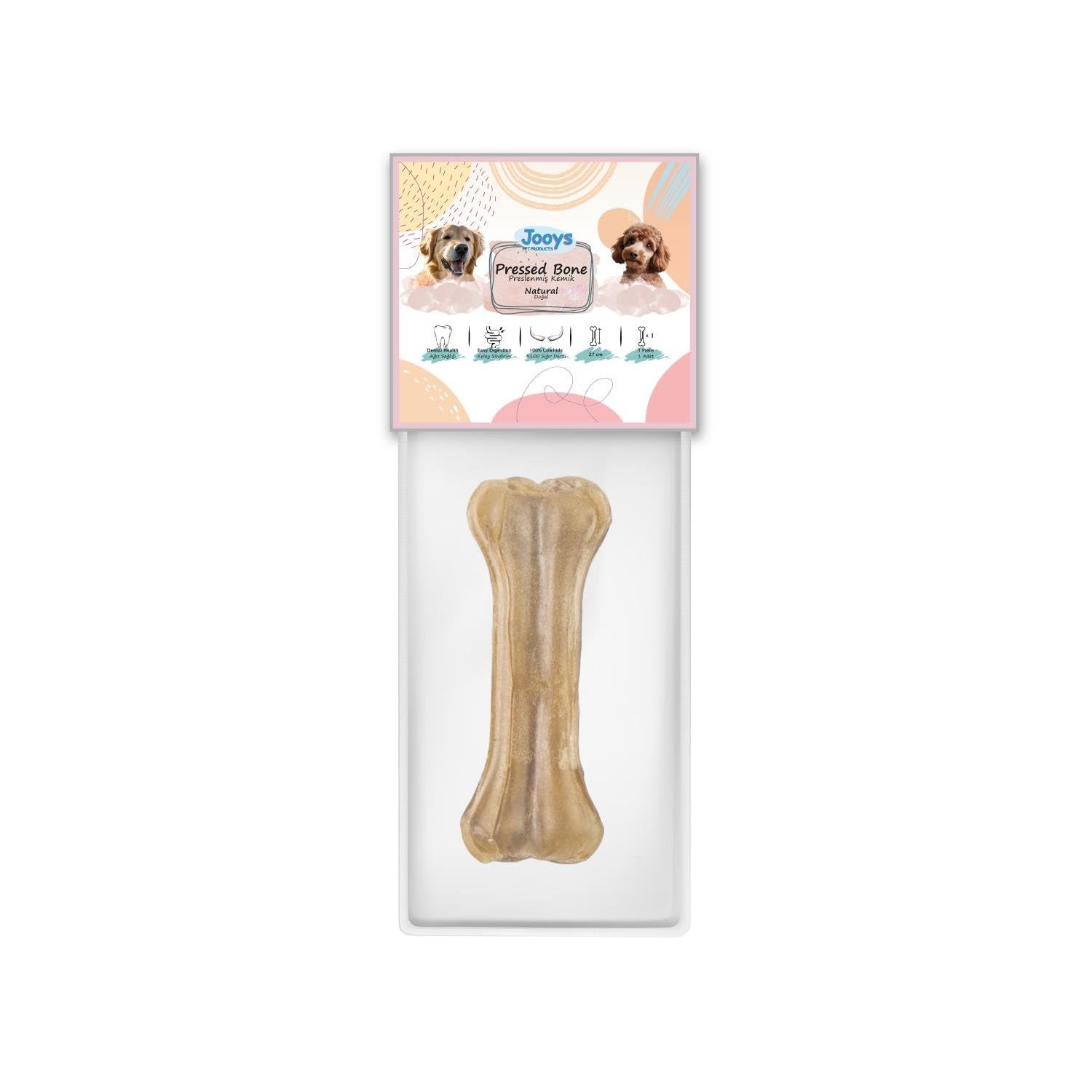 Doğal Pres Kemik 27 cm Tekli