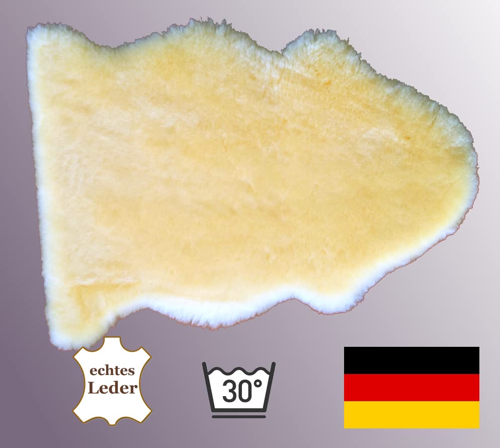 Merino-Lammfell für Hunde und Katzen. Strapazierfähiges Leder, medizinische Gerbung, 30°C waschbar. Echtes Leder. Geruchsarm, schadstoffarm. Deutsches Qualitätsprodukt. Länge ca.100 cm