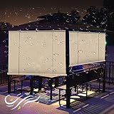✿【Material】Fabricado en tejido de polietileno HDPE, tejido transpirable impermeable y resistente a la humedad. Circulación de aire libre, sin acumulación de agua en días de lluvia, resistencia a los rayos UV.