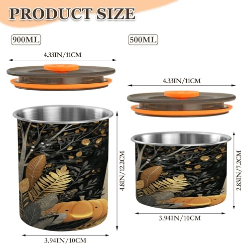 Envase para café decorativo de 500 ml con tapa miniatura 2