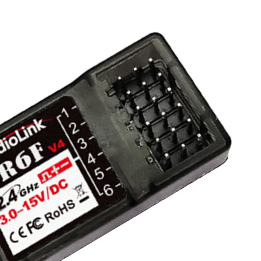 Receptor de 6 Canales 2.4G para Transmisor RC6GS V2/RC4GS V2/RC6GS/RC4GS/RC3S/RC4G/T8FB/ para Barcos RC